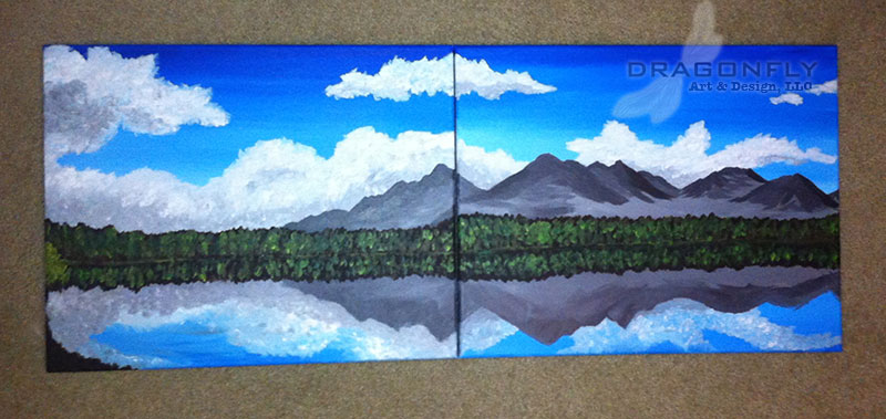 Mountain Lake Diptych - NO LONGER AVAILABLE
